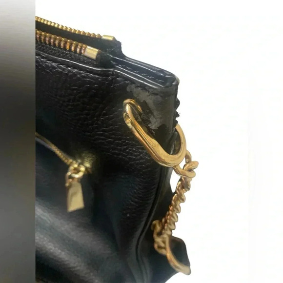 MK Michael Kors Lillie Black Crossbody w/ Gold Accents - Picture 8 of 9